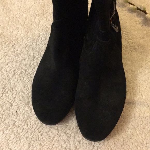 EASY SPIRIT BLACK LEATHER BOOTS - Picture 6 of 8